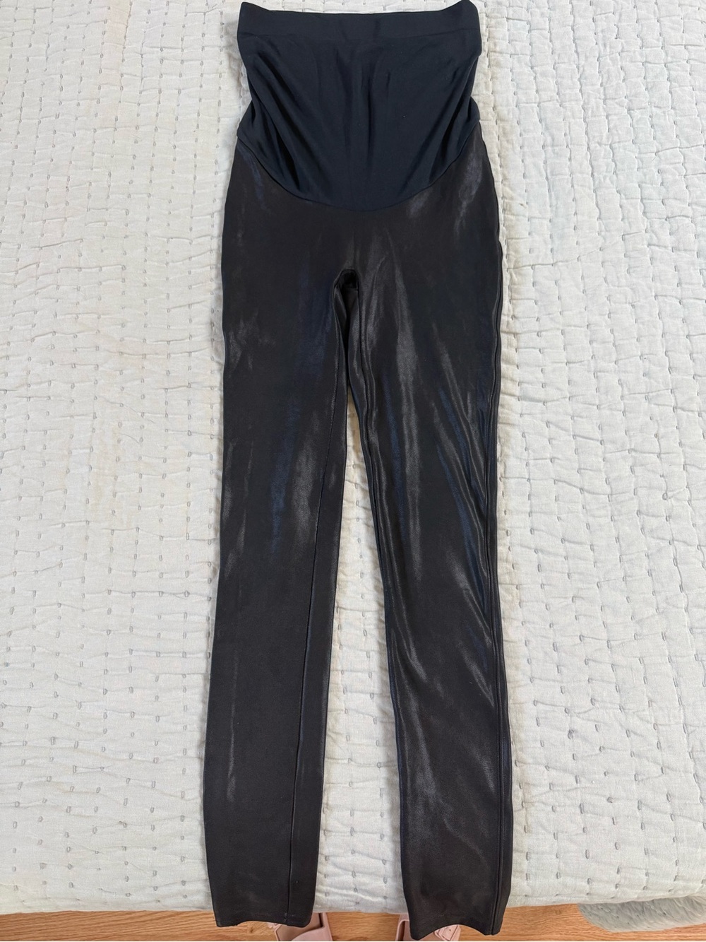 SPANX Mama Maternity Faux Leather Leggings